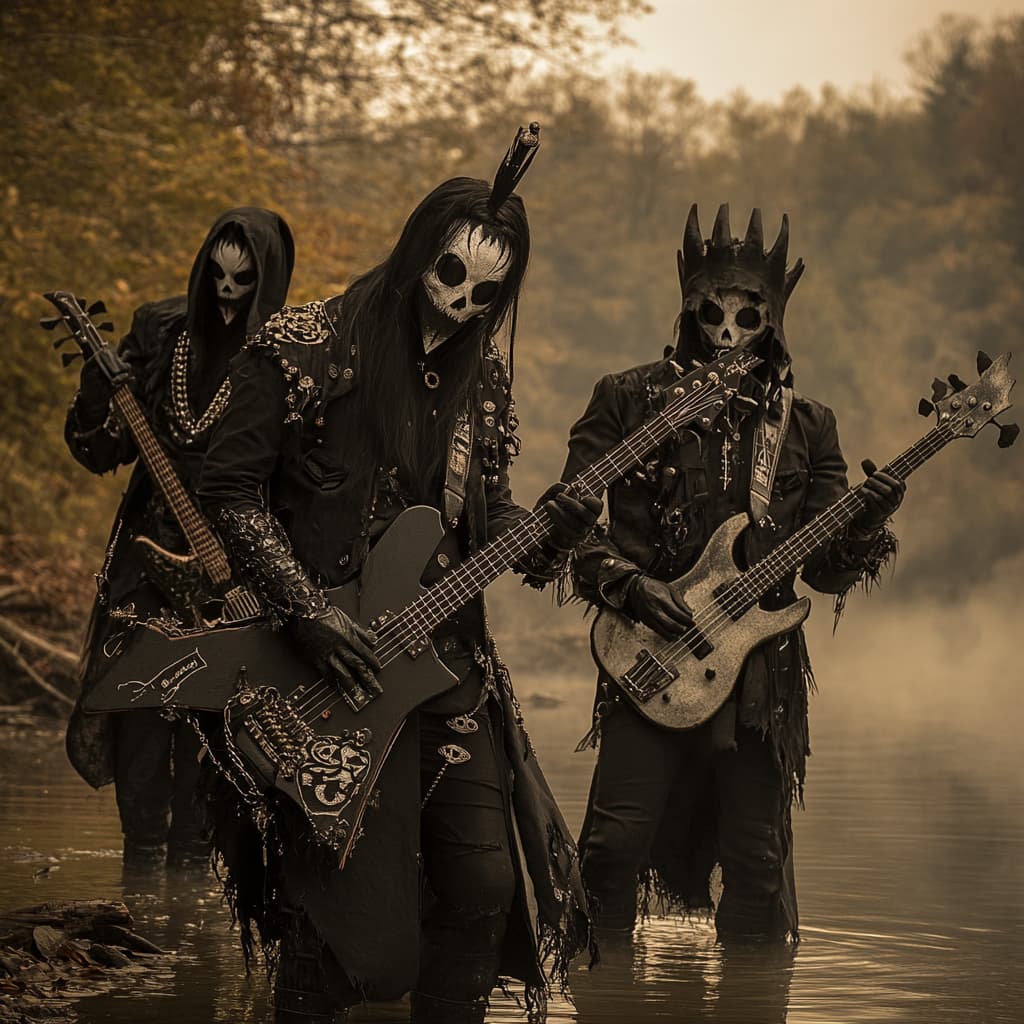 AI Sludge Metal Lyrics Generator Interface